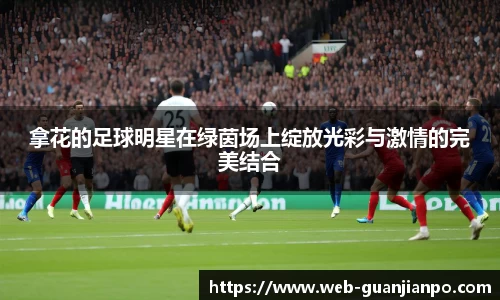 拿花的足球明星在绿茵场上绽放光彩与激情的完美结合
