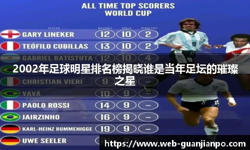 2002年足球明星排名榜揭晓谁是当年足坛的璀璨之星